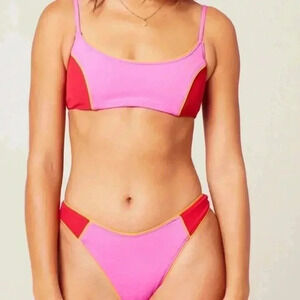 NWT L*space color block whiplash bikini bottom size XL
